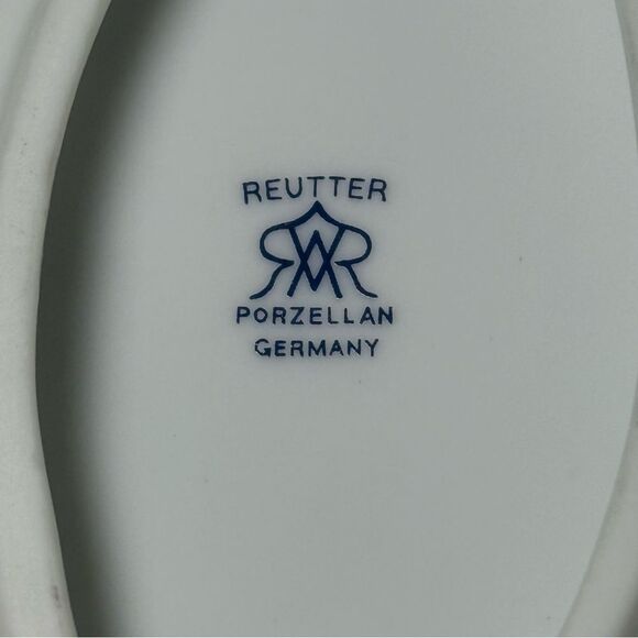 Vintage 1995 Reutter Santa Claus Porcelain Trinket Box Gold Rim Germany - Picture 8 of 14